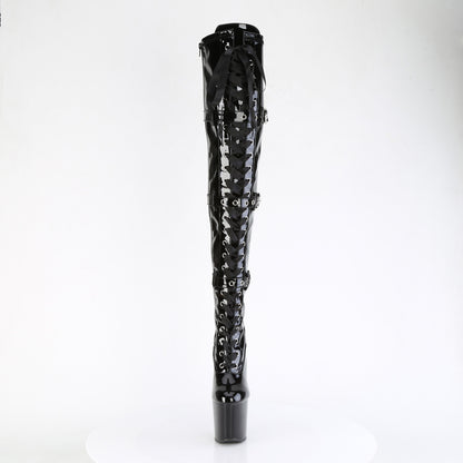 【PLEASER】CRAZE-3028 シューズ Blk Str. Pat/Blk【取寄】