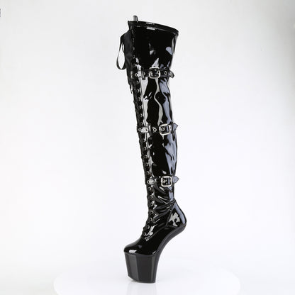【PLEASER】CRAZE-3028 シューズ Blk Str. Pat/Blk【取寄】