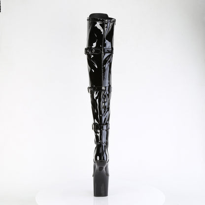 【PLEASER】CRAZE-3028 シューズ Blk Str. Pat/Blk【取寄】