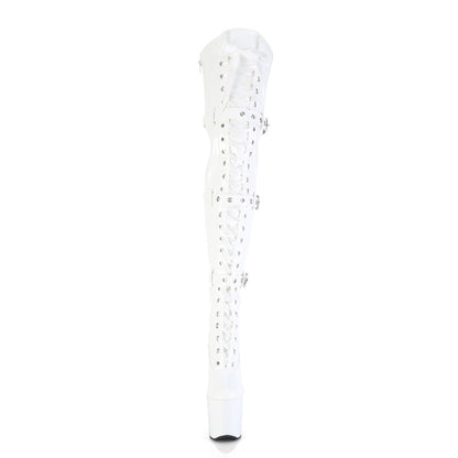 【PLEASER】CRAZE-3028 シューズ Wht Str. Pat/Wht【取寄】