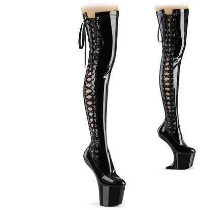 【PLEASER】CRAZE-3050 シューズ Blk Str. Pat/Blk【取寄】