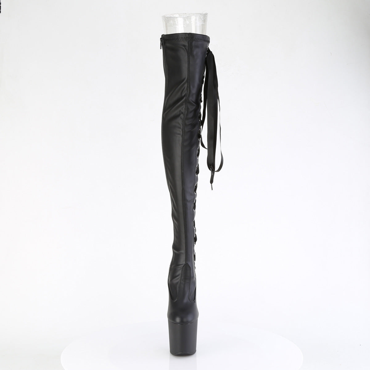 【PLEASER】CRAZE-3050 シューズ Blk Str. Faux Leather/Blk Matte【取寄】