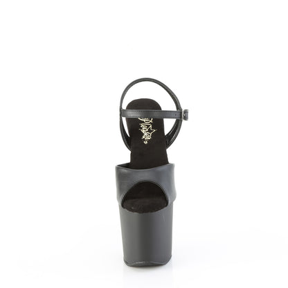 【PLEASER】CRAZE-809 シューズ Blk Faux Leather/Blk Matte【取寄】