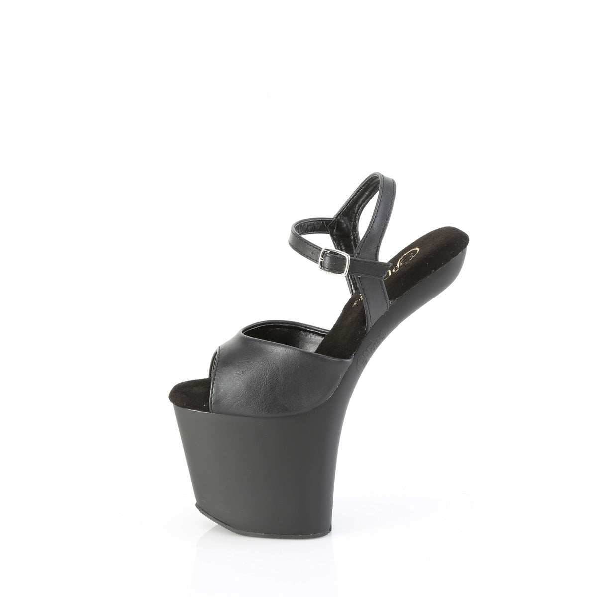 【PLEASER】CRAZE-809 シューズ Blk Faux Leather/Blk Matte【取寄】