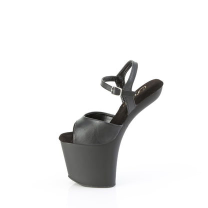 【PLEASER】CRAZE-809 シューズ Blk Faux Leather/Blk Matte【取寄】