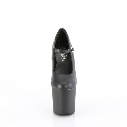 【PLEASER】CRAZE-880 シューズ Blk Faux Leather/Blk Matte【取寄】