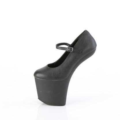 【PLEASER】CRAZE-880 シューズ Blk Faux Leather/Blk Matte【取寄】