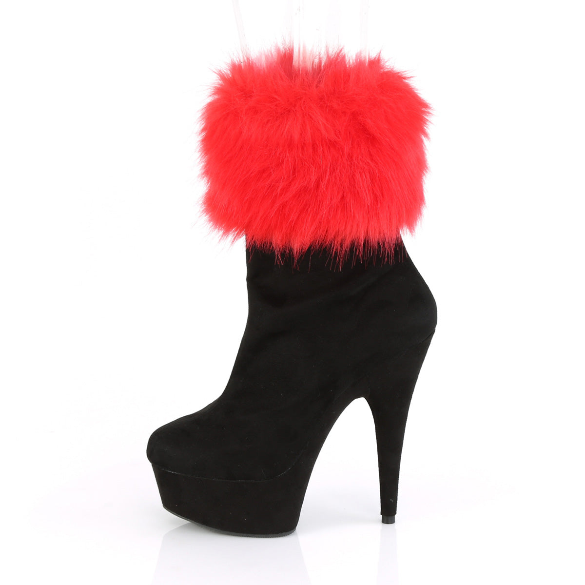 【PLEASER】DELIGHT-1000 シューズ Blk Faux Suede/Blk Faux Suede【取寄】