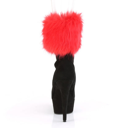 【PLEASER】DELIGHT-1000 シューズ Blk Faux Suede/Blk Faux Suede【取寄】