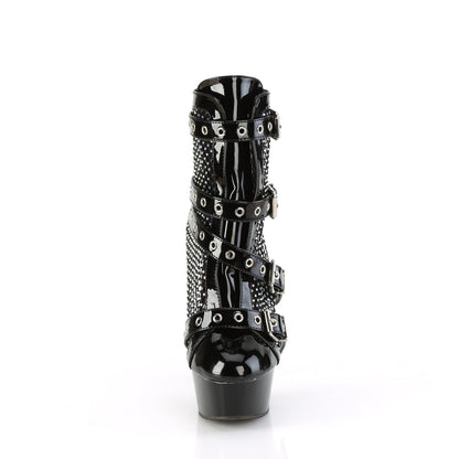 【PLEASER】DELIGHT-1013RM シューズ Blk Pat-RS Mesh/Blk【取寄】