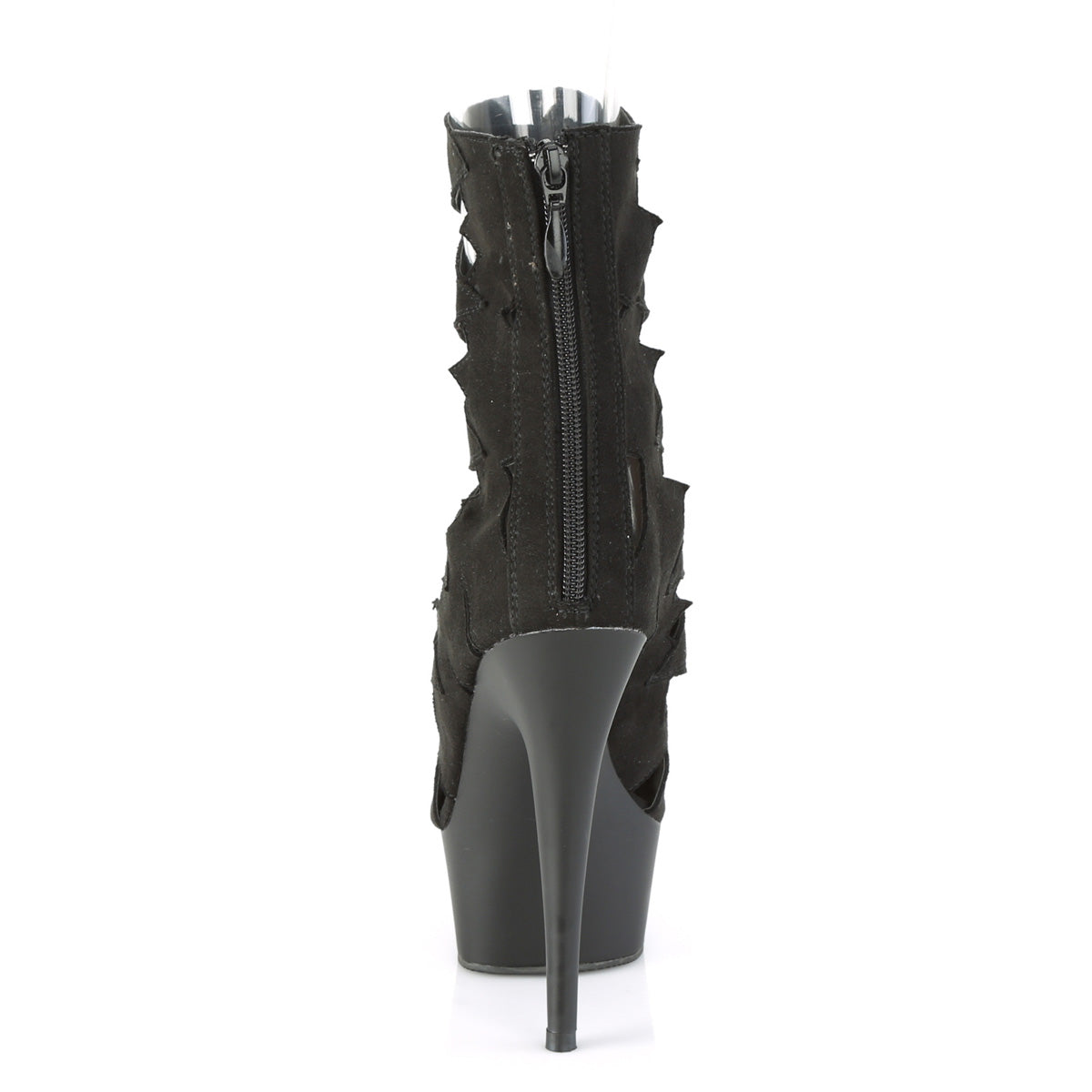 【PLEASER】DELIGHT-1014 シューズ Blk Faux Suede/Blk Matte【取寄】