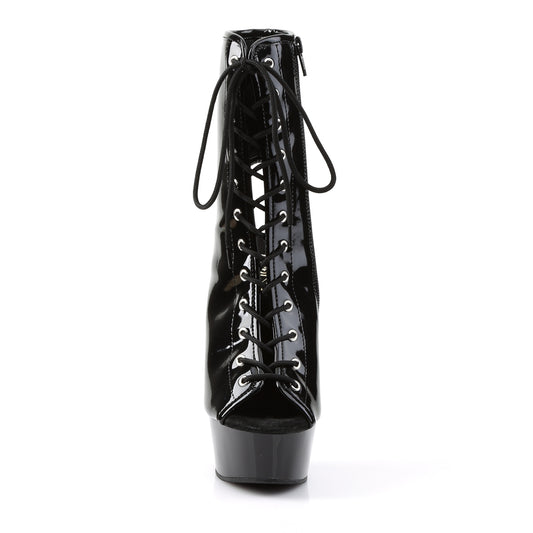 【PLEASER】DELIGHT-1016 プラットフォームシューズ Blk Pat/Blk【取寄】