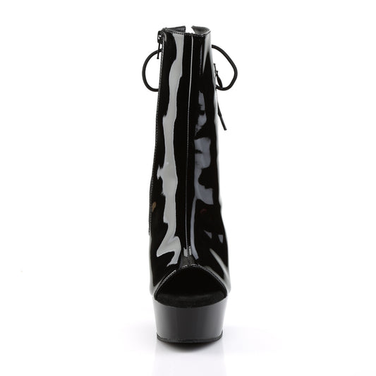 【PLEASER】DELIGHT-1018 プラットフォームシューズ Blk Pat/Blk【取寄】