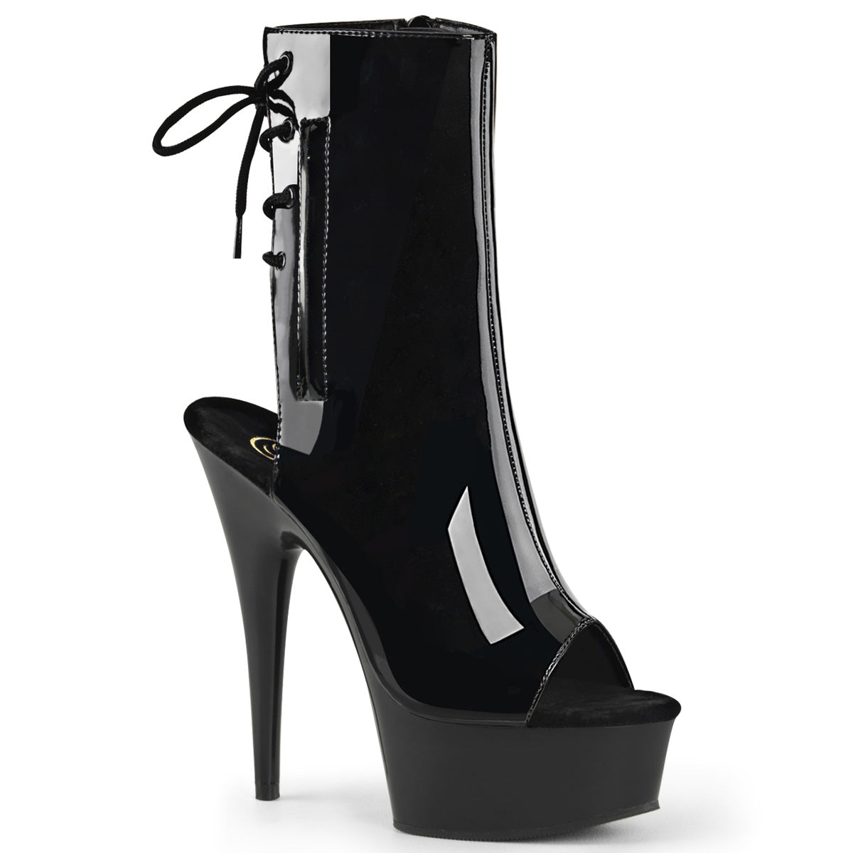 【PLEASER】DELIGHT-1018 シューズ Blk Pat/Blk【取寄】