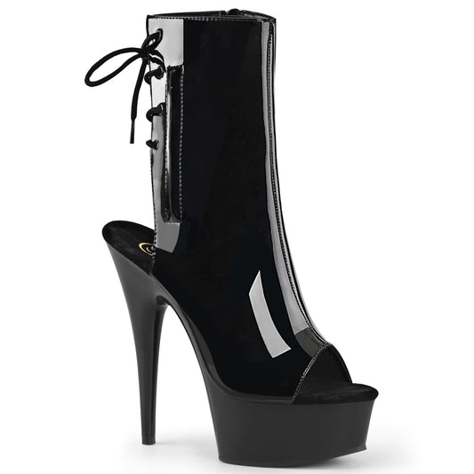 【PLEASER】DELIGHT-1018 プラットフォームシューズ Blk Pat/Blk【取寄】