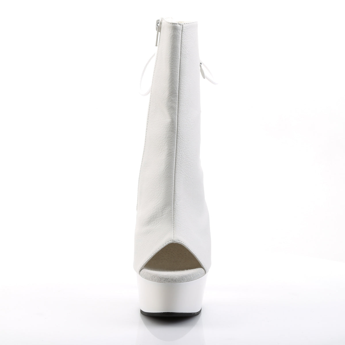 【PLEASER】DELIGHT-1018 シューズ Wht Faux Leather/Wht【取寄】
