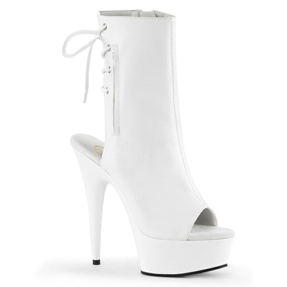 【PLEASER】DELIGHT-1018 シューズ Wht Faux Leather/Wht【取寄】