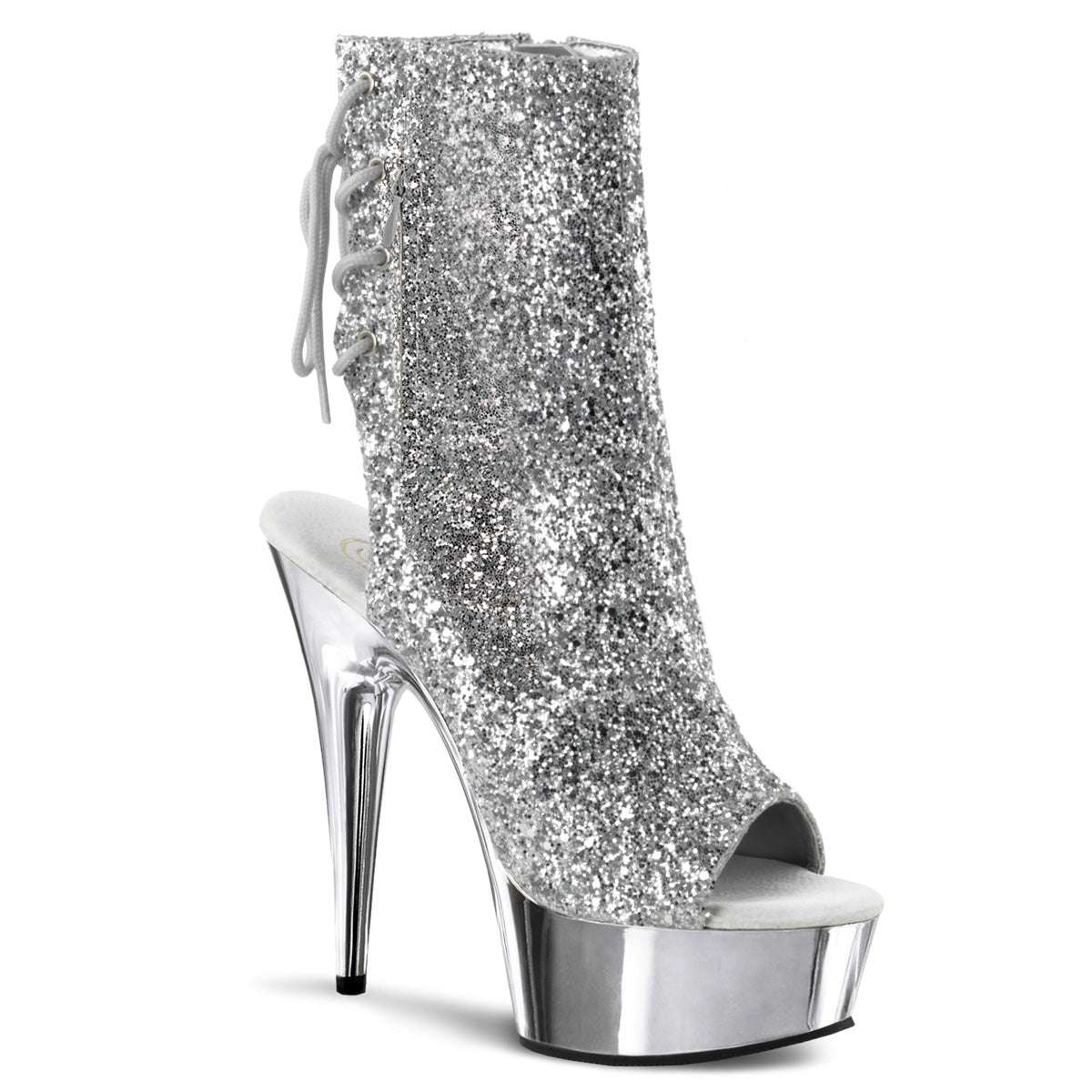 【PLEASER】DELIGHT-1018G シューズ Slv Gltr/Slv Chrome【取寄】