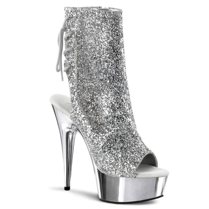 【PLEASER】DELIGHT-1018G シューズ Slv Gltr/Slv Chrome【取寄】