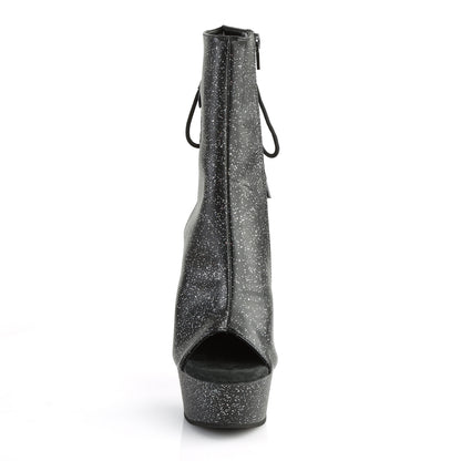 【PLEASER】DELIGHT-1018MMG シューズ Blk Faux Leather/Blk Matte【取寄】