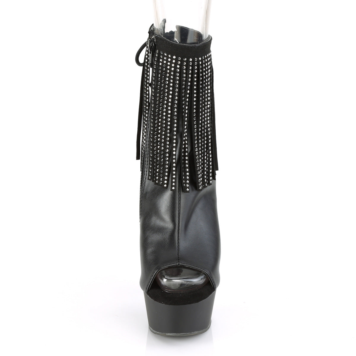 【PLEASER】DELIGHT-1018RSF シューズ Blk Faux Leather/Blk Matte【取寄】