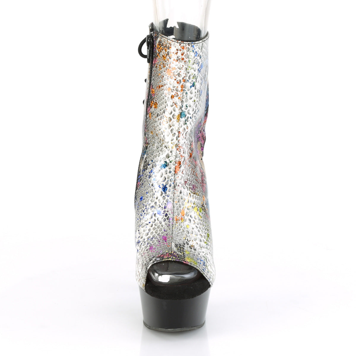 【PLEASER】DELIGHT-1018SP シューズ Multi-Color Snake Print/Blk【取寄】