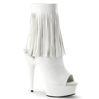 【PLEASER】DELIGHT-1019 シューズ Wht Faux Leather/Wht【取寄】