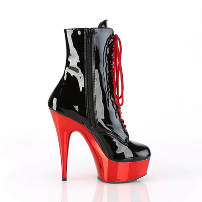 【PLEASER】DELIGHT-1020 シューズ Blk Pat/Red Chrome【取寄】