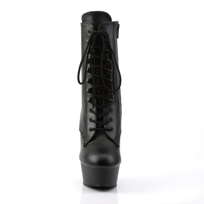 【PLEASER】DELIGHT-1020 シューズ Blk Faux Leather/Blk Matte【取寄】