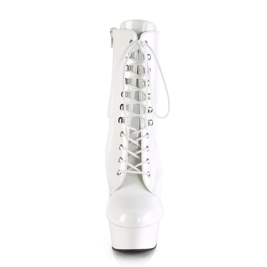 【PLEASER】DELIGHT-1020 プラットフォームシューズ Wht Pat/Wht【取寄】