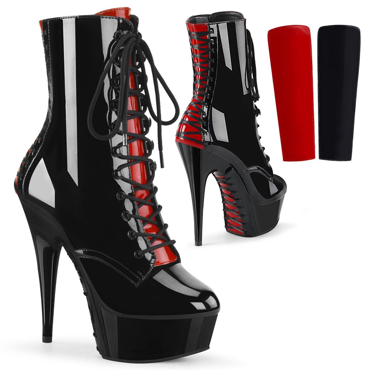 【PLEASER】DELIGHT-1020FH シューズ Blk Pat/Blk【取寄】