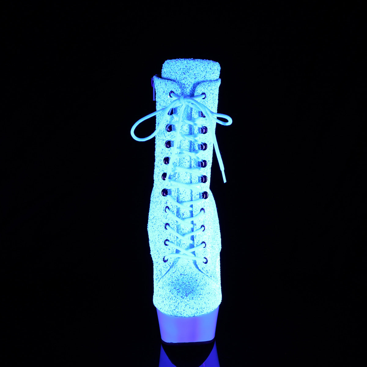 【PLEASER】DELIGHT-1020LG シューズ Neon Wht Multi Glitter/Neon Wht【取寄】
