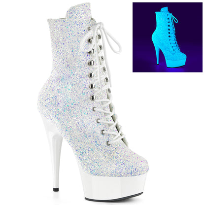 【PLEASER】DELIGHT-1020LG シューズ Neon Wht Multi Glitter/Neon Wht【取寄】