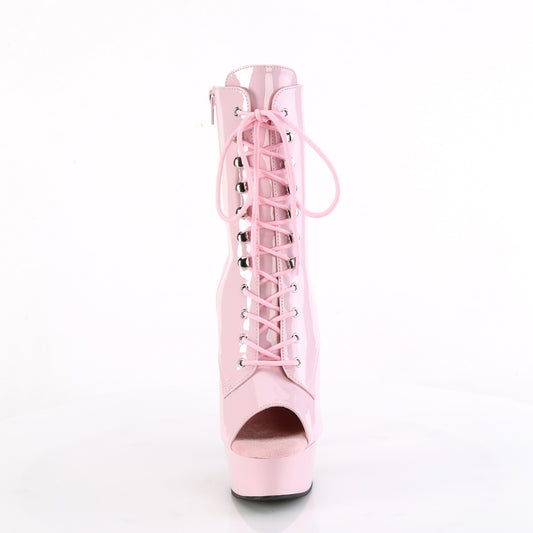 【PLEASER】DELIGHT-1021 プラットフォームシューズ B. Pink Pat/B. Pink【取寄】