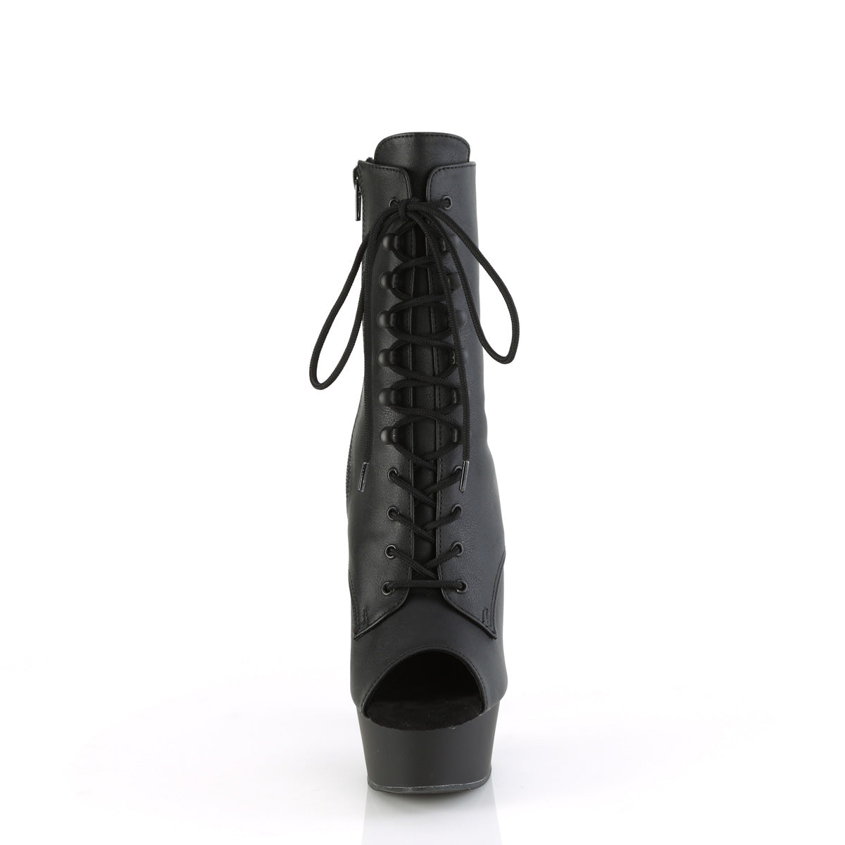 【PLEASER】DELIGHT-1021 シューズ Blk Faux Leather/Blk Matte【取寄】