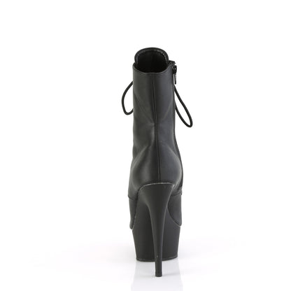 【PLEASER】DELIGHT-1021 シューズ Blk Faux Leather/Blk Matte【取寄】