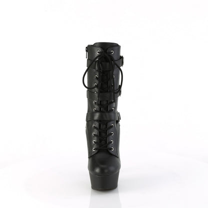 【PLEASER】DELIGHT-1043 シューズ Blk Faux Leather/Blk Matte【取寄】