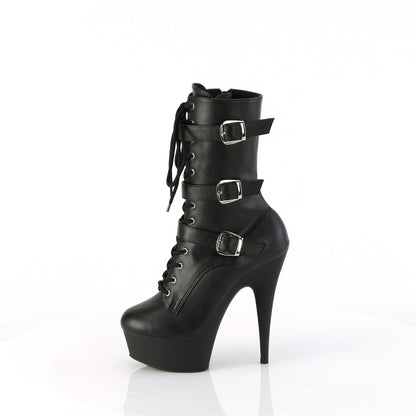 【PLEASER】DELIGHT-1043 シューズ Blk Faux Leather/Blk Matte【取寄】