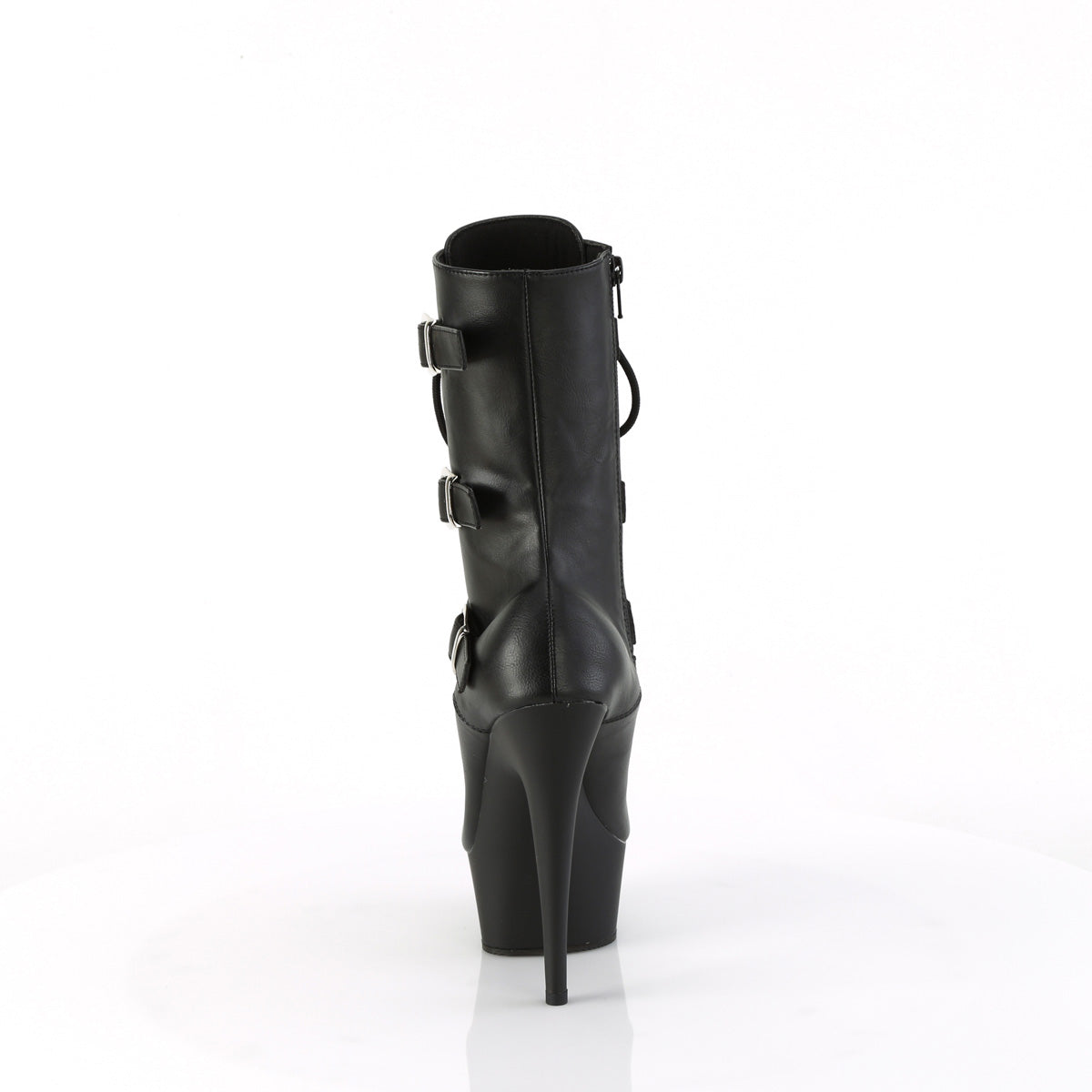 【PLEASER】DELIGHT-1043 シューズ Blk Faux Leather/Blk Matte【取寄】