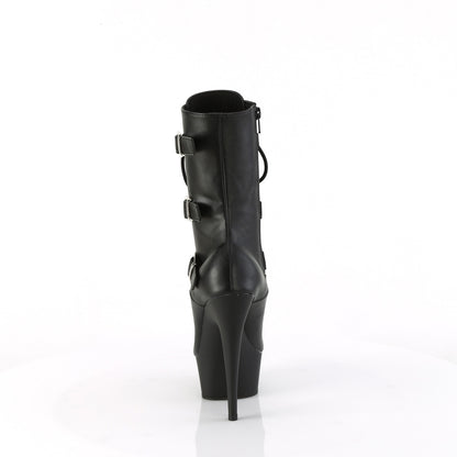 【PLEASER】DELIGHT-1043 シューズ Blk Faux Leather/Blk Matte【取寄】
