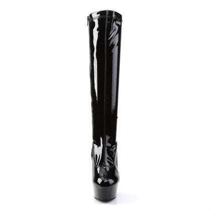 【PLEASER】DELIGHT-2000 シューズ Blk Str Pat/Blk【取寄】