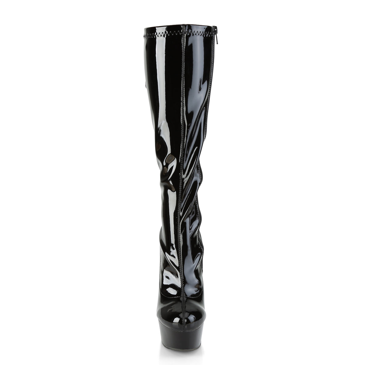 【PLEASER】DELIGHT-2029 シューズ Blk Str. Pat/Blk【取寄】