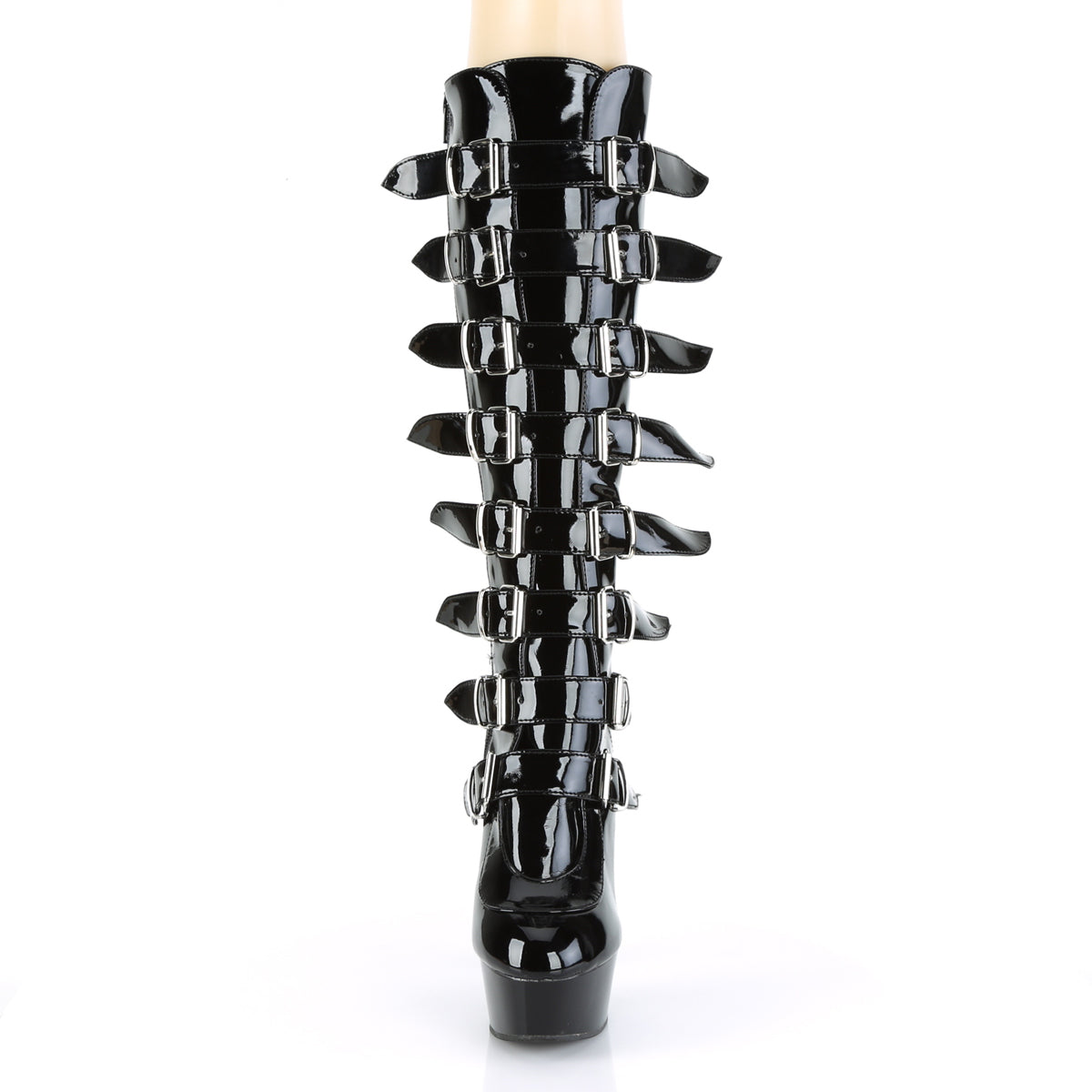 【PLEASER】DELIGHT-2049 シューズ Blk Pat/Blk【取寄】