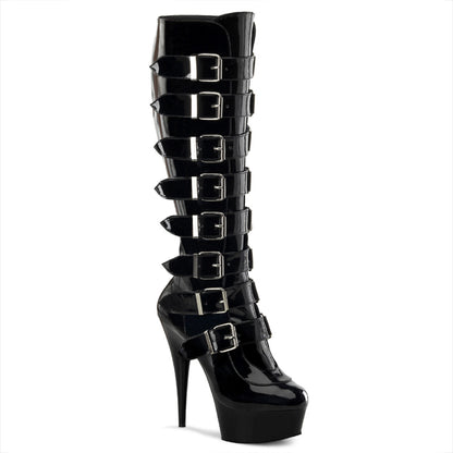 【PLEASER】DELIGHT-2049 シューズ Blk Pat/Blk【取寄】