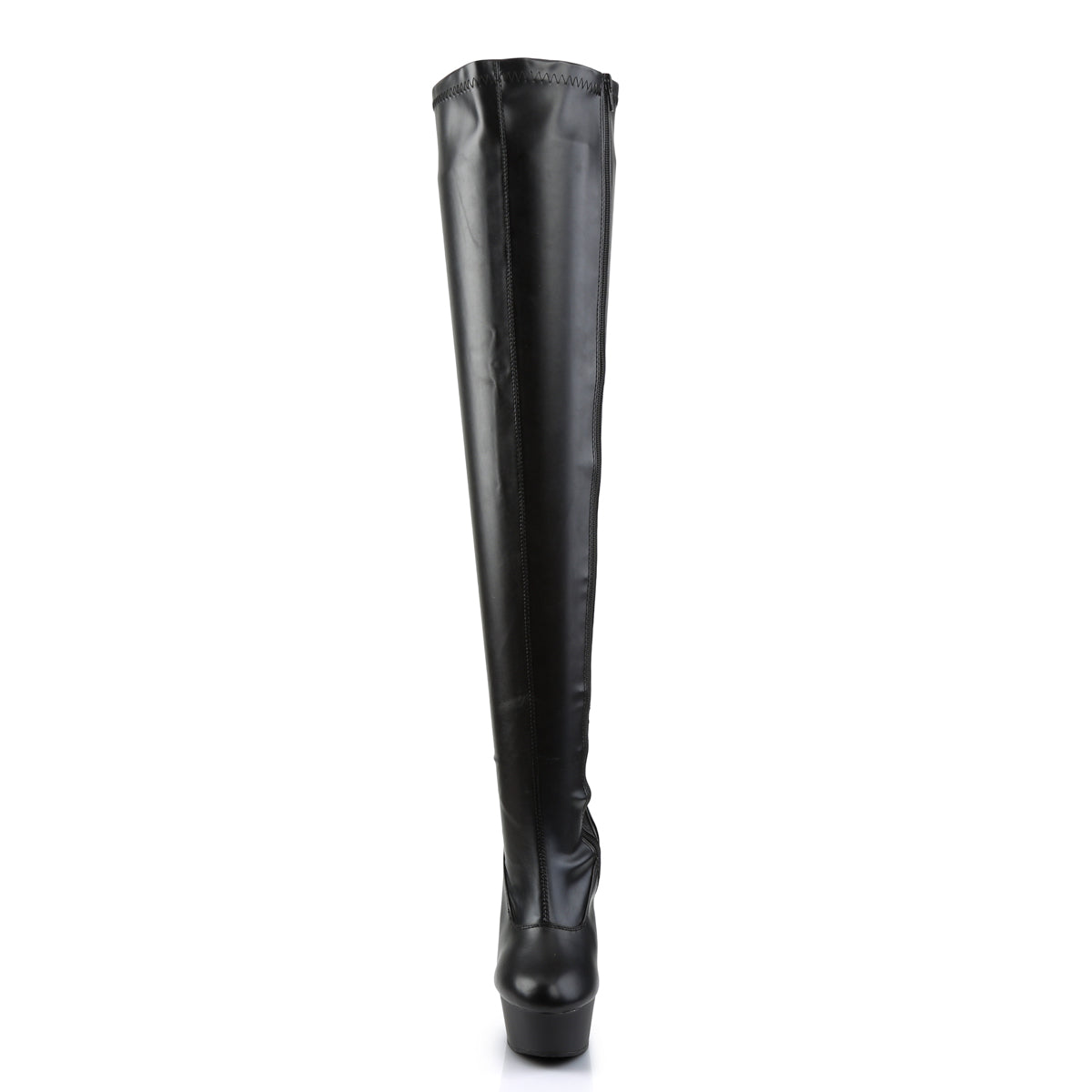 【PLEASER】DELIGHT-3000 シューズ Blk Str Faux Leather/Blk Matte【取寄】