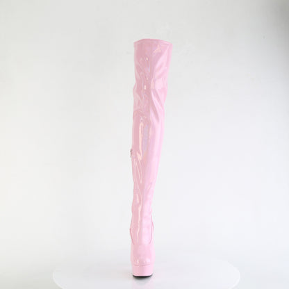 【PLEASER】DELIGHT-3000HWR シューズ B. Pink Hologram Pat/M【取寄】