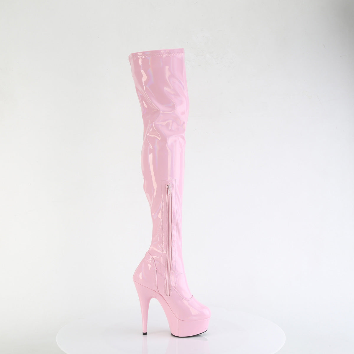【PLEASER】DELIGHT-3000HWR シューズ B. Pink Hologram Pat/M【取寄】