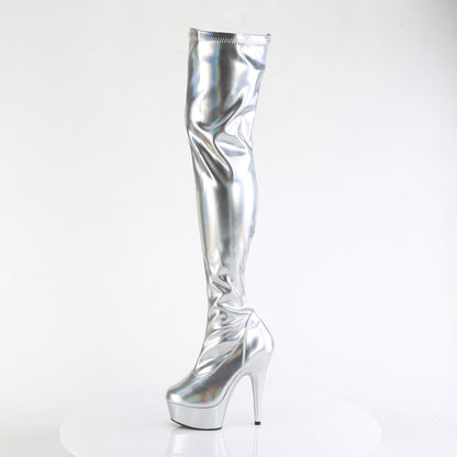 【PLEASER】DELIGHT-3000HWR シューズ Slv Hologram Pu/M【取寄】