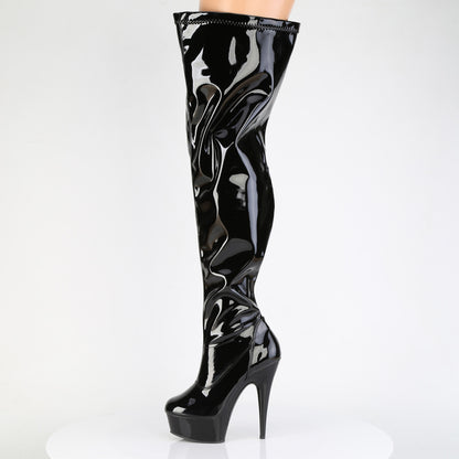 【PLEASER】DELIGHT-3000WCF シューズ Blk Str. Pat/Blk【取寄】