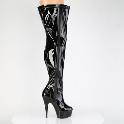 【PLEASER】DELIGHT-3000WCF シューズ Blk Str. Pat/Blk【取寄】